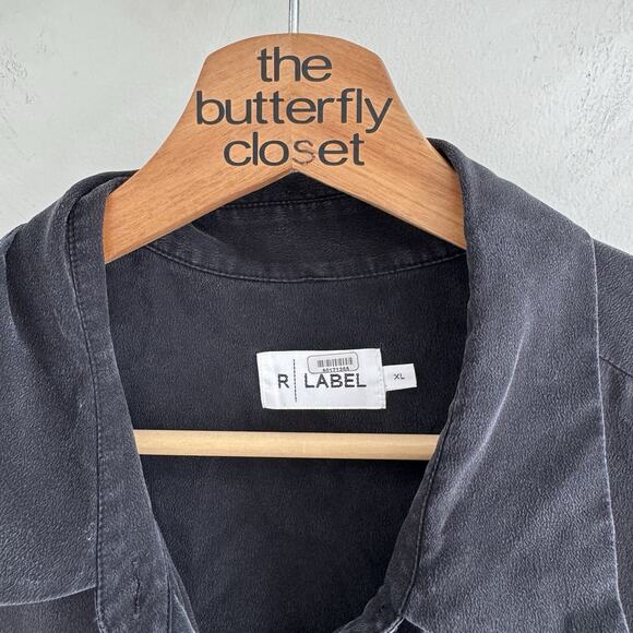 R Label Ralph Lauren 100% Silk Wide Leg Jumpsuit XL AA4607 - Picture 4 of 6